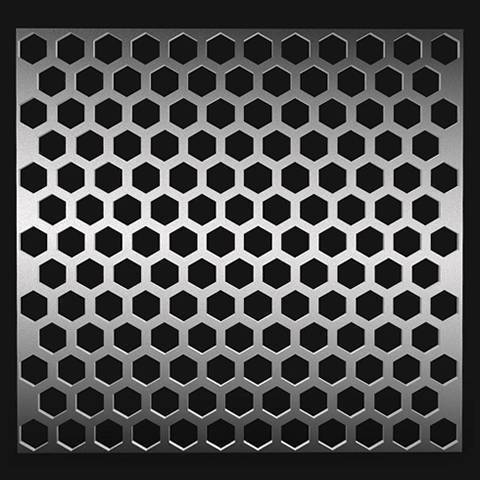 Hexagonal Hole Perforated Metal